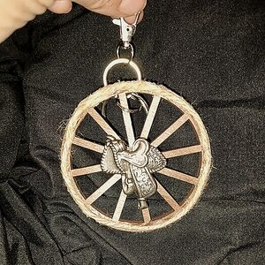 Rustic Silver Saddle Key Holder